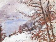 Lovis Corinth Walchensee im Winter painting